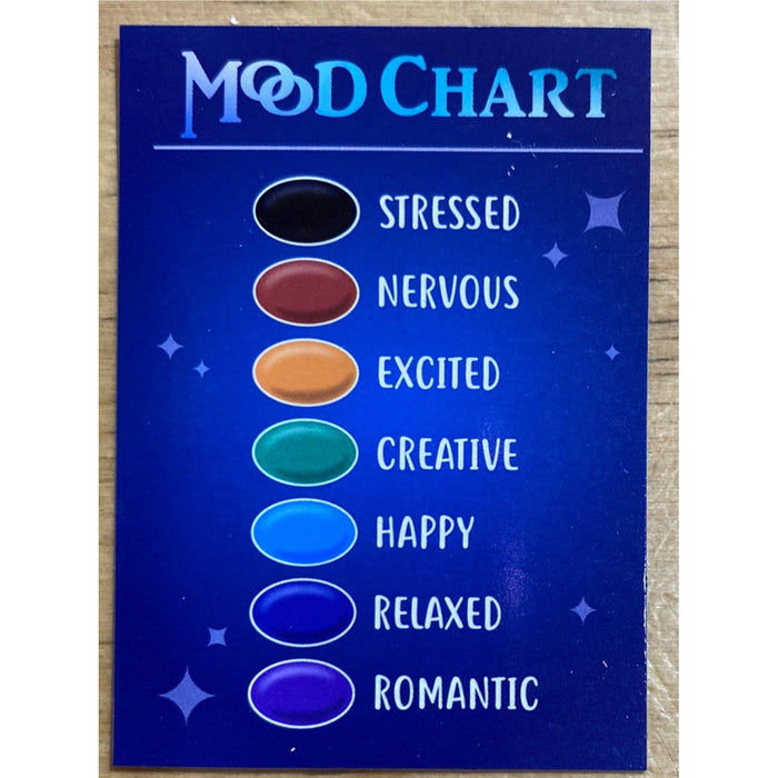 Mood Ring Colour Changing Kids Silver Colour & Mood Chart - Sizes Available  | eBay